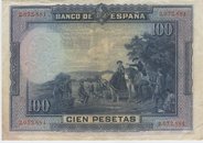 1 Julio 1925. Banco de España. 100 Pesetas