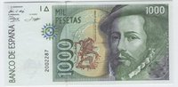 12 Octubre 1992. Banco de España. 1000 Pesetas